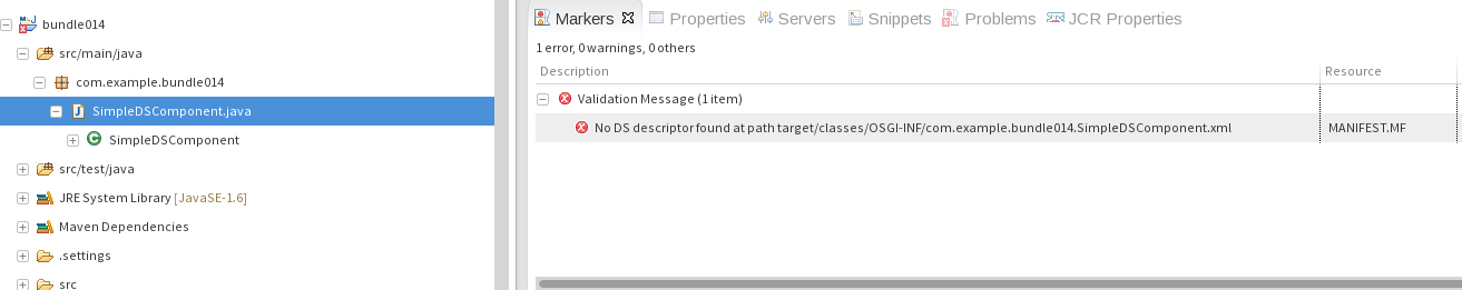 Missing SCR descriptors