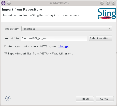 Repository import